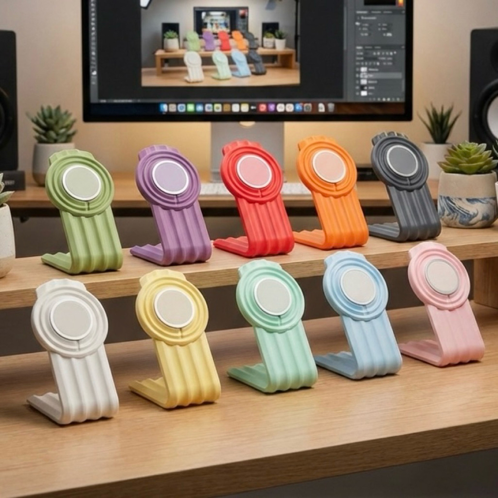 Let's Cozy ขาตั้งโทรศัพทืมือถือ V3 ใช้ร่วมกับที่ชาร์จไร้สายแท้จาก ไอPhone (ที่ชาร์จไร้สายไม่รวมมาในชุดสินค้า)