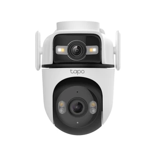 TP-Link Tapo C545D | กล้องนอกบ้านเลนส์คู่ 2K 3MP | Pan/Tilt + AI ตรวจจับ | LAN+WiFi IP66