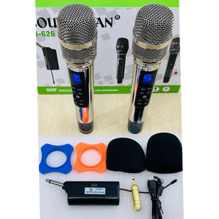 ไมค์ลอยคู่ Soundmilan M-626 : ไมโครโฟนแบบไร้สาย คลื่นUHF