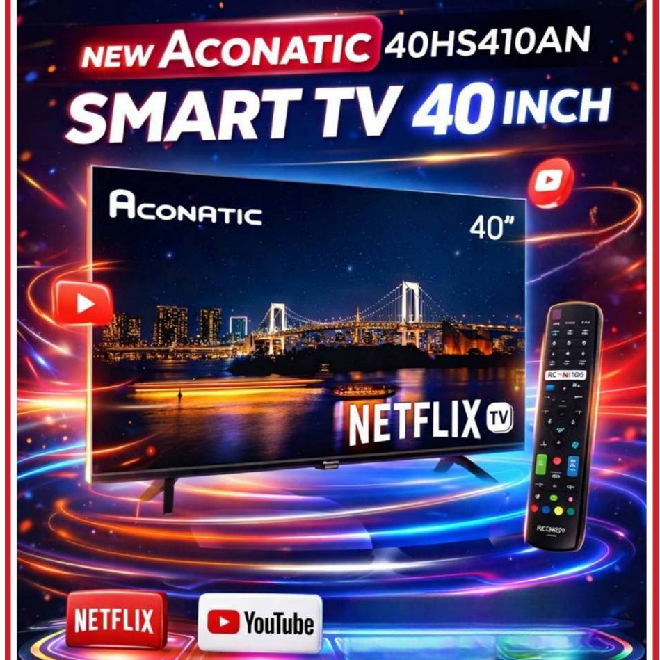 ACONATIC Smart TV 40 นิ้วLED HD Netflix 5.3 40HS410AN