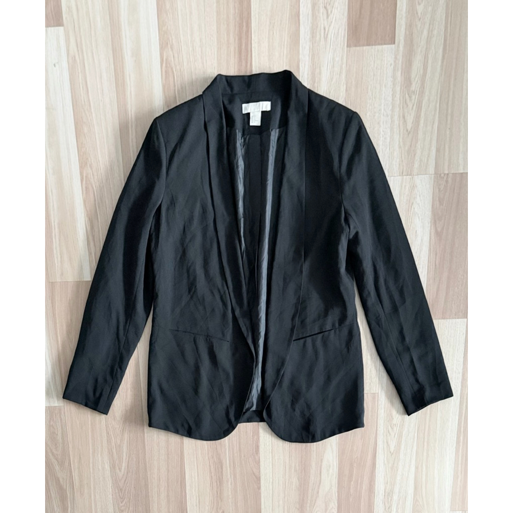 h&m blazer black us10