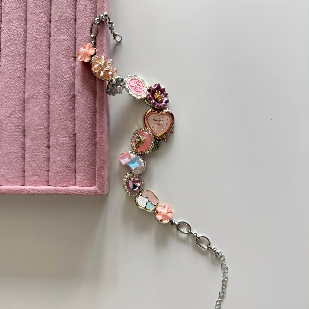 timeless bloom necklace | สร้อยนาฬิกาวินเทจ