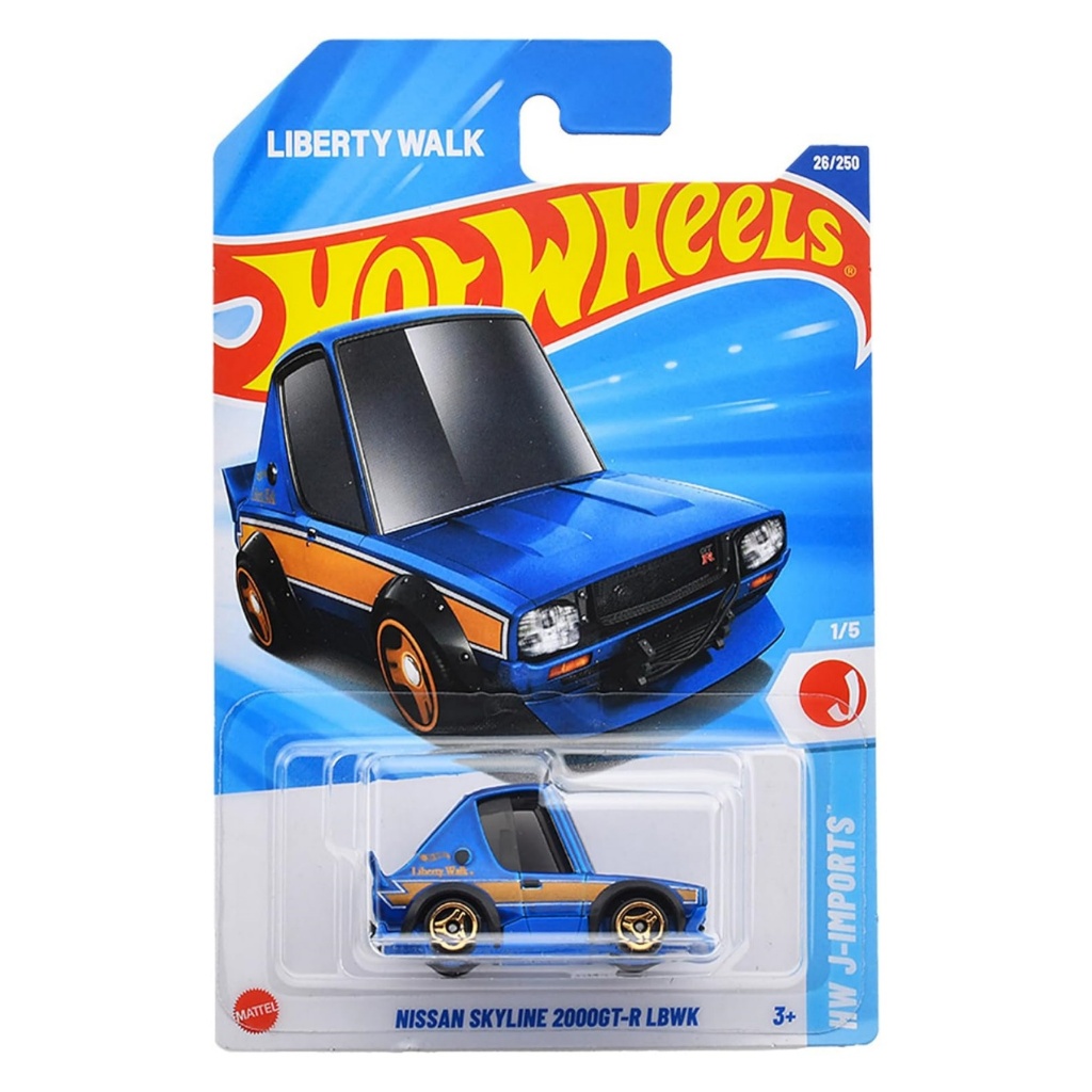 Hot Wheels Nissan Skyline 2000GT-R LBWK Liberty Walk โมเดลรถเหล็ก รถของเล่น ของสะสม ลิขสิทธิ์แท้ C4982 #