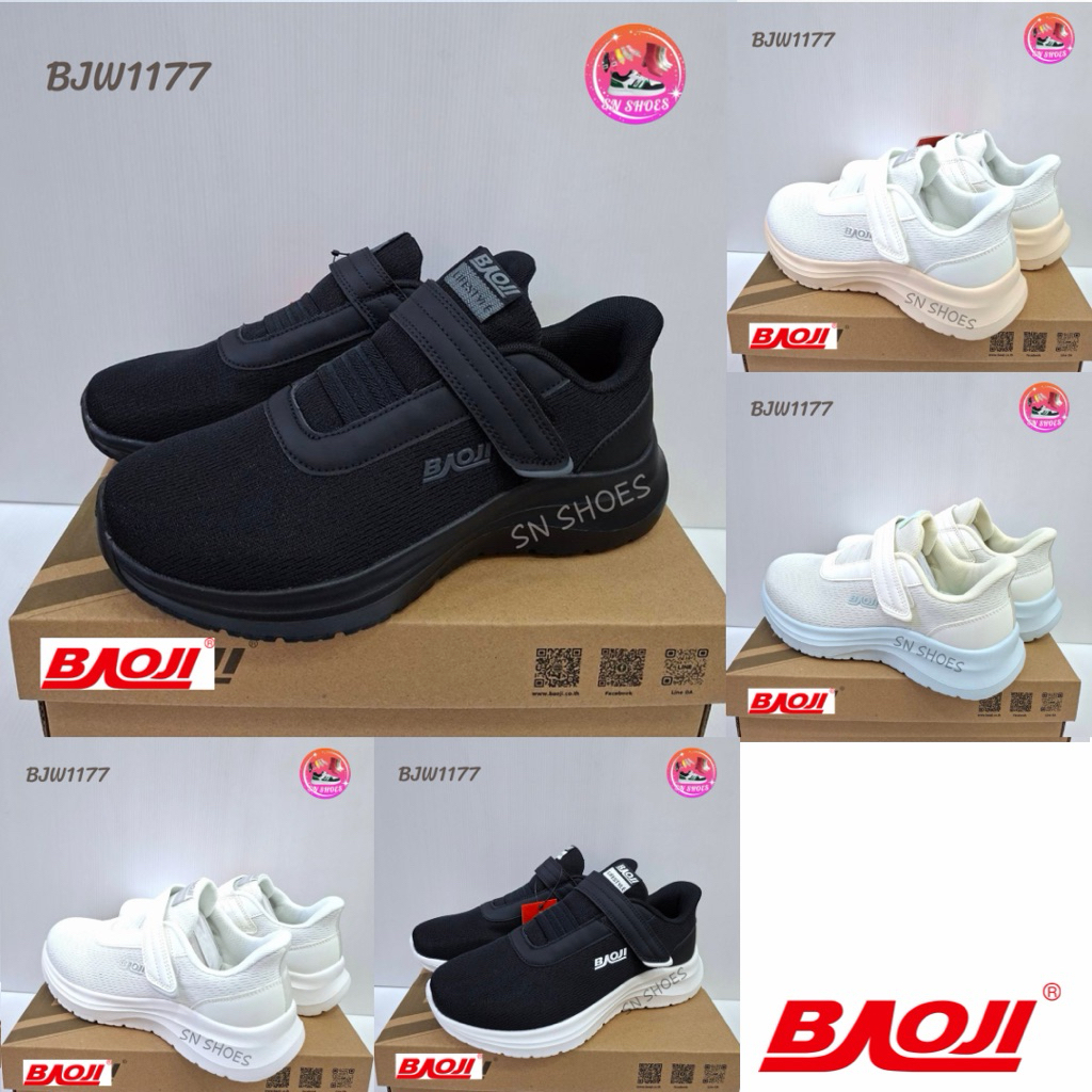 รองเท้าผ้าใบบาโอจิ BAOJI เเท้100% BJW 1177 รองเท้าผ้าใบผู้หญิง ไซร้ 37-41