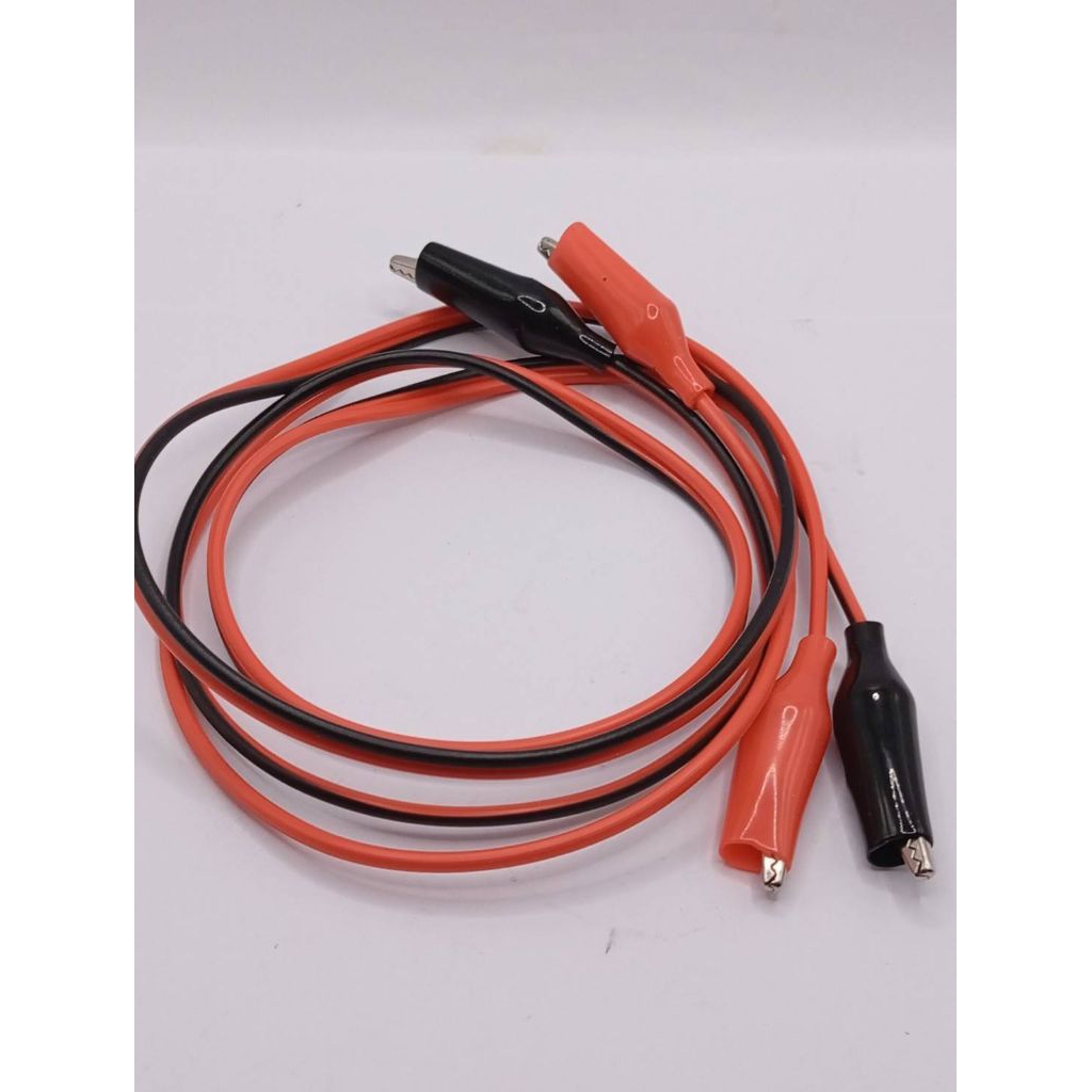 พร้อมส่ง สายดำแดง หัว-ท้าย เป็น Banana jack +ปากคีบ ความยาวสายประมาณ45CM กับ 1M  1เส้น ส่งทุกวัน