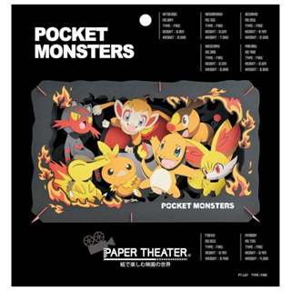 พร้อมส่ง Paper Theater – Pocket Monsters (Grass / Fire / Wat…