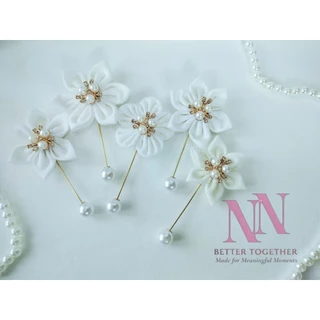พร้อมส่ง! 🇹🇭 พินกลัดเสื้อ พินติดสูท งานผ้า 5 - 6.5 ซม หลายแบบ