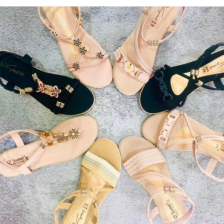 สินค้าพร้อมส่ง รองเท้าแตะรัดส้น แบบสวมและหนีบ หลากหลายแบบ