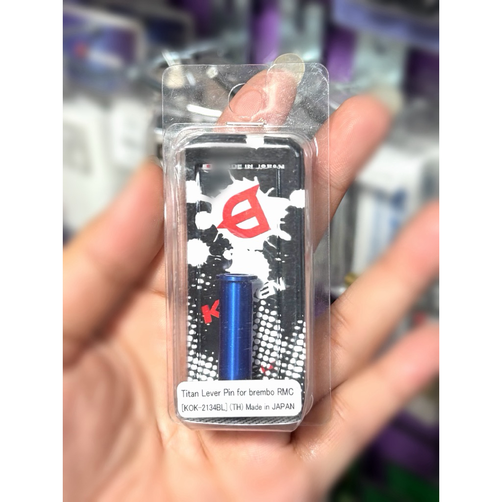 สลักKohkenแท้100% สีน้ำเงิน สำหรับปั้มBremboโลโก้แดง/ขาว สลักแต่งKohken