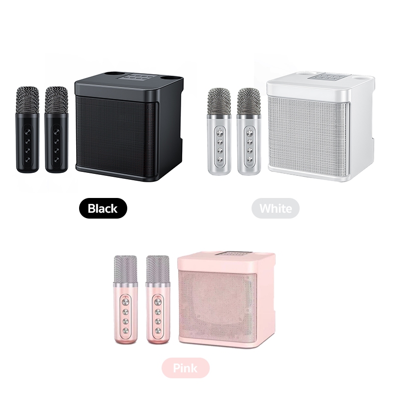 ลำโพงบลูทูธพร้อมไมโครโฟนคู่ YS-203สำหรับร้องเพลงคาราโอเกะ - รูปที่ 7