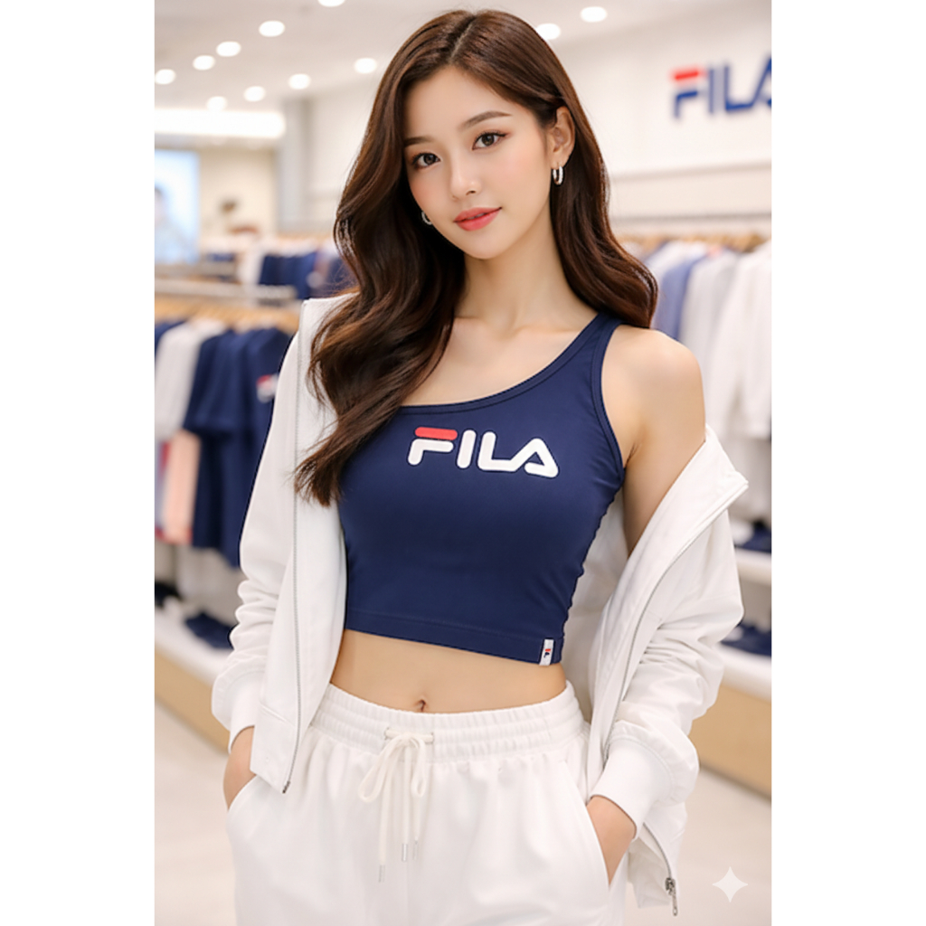 FILA เสื้อกล้ามผู้หญิง / สปอร์ตบรา (สีกรม)