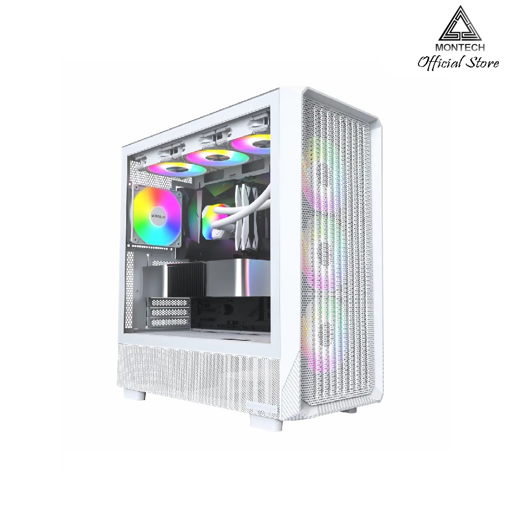 CASE MONTECH X5 WHITE- เคสสุดคุ้มราคาไม่แพง