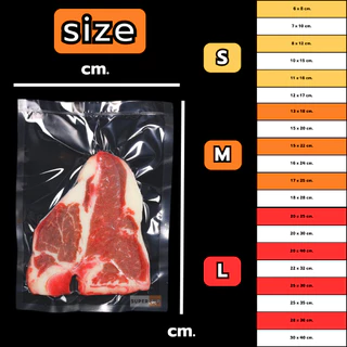 ถุงซีลเรียบ (100 ใบ) ถุงสูญญากาศ ถุงซีลสูญญากาศ ใส่อาหาร Vacuum Bag ส่งฟรี ราคาถูก จัดส่งไว Food grade