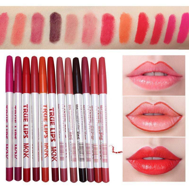 พร้อมส่งจ้า ดินสอเขียนขอบปาก ME NOW True Lips ยกกล่อง12สี