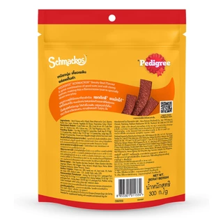 PEDIGREE SCHMACKOS เพดดิกรี ขนมสุนัข ชแม้กโก้ รสตับย่าง/เนื้อรมควัน 300ก.