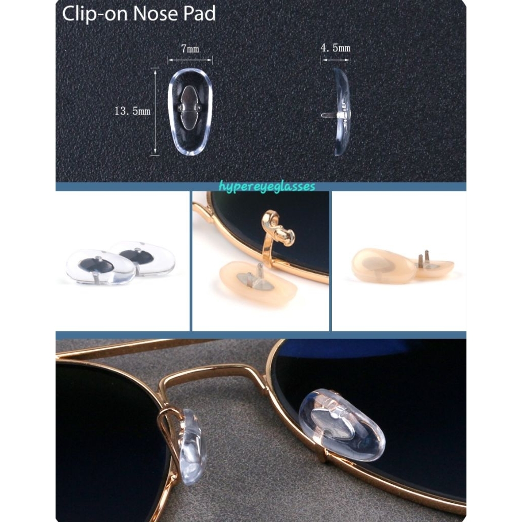 Nosepad แป้นจมูกR-B แบบแข็ง แป้นจมูกแบบพับ/หนีบ แป้นจมูกมี ซ้าย-ขวา สีครีม - รูปที่ 3