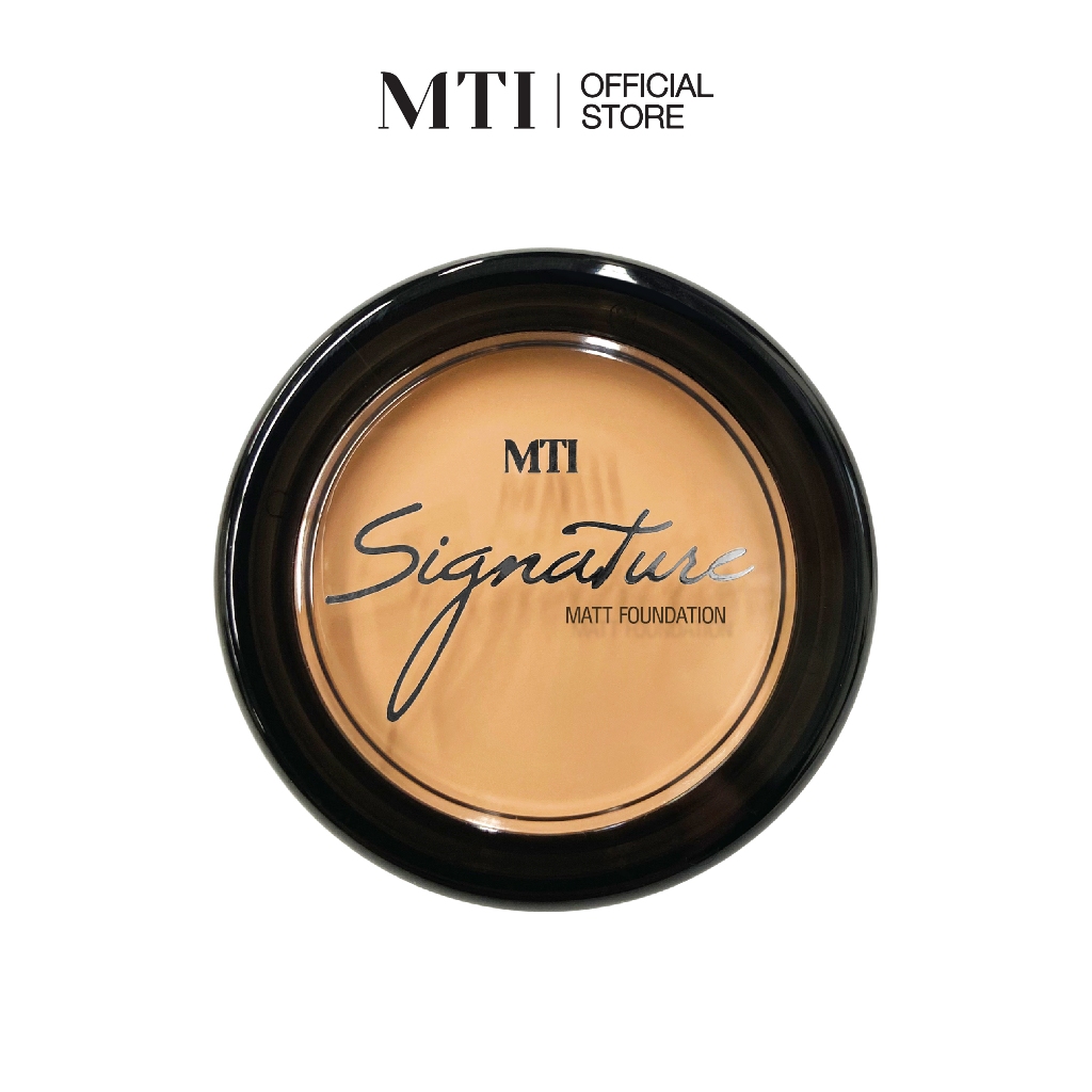 MTI Signature ครีมรองพื้นเนื้อแมทท์ กันน้ำ  ปกปิด ฝ้า กระ จุดด่างดำ หลุมสิว ขนาด 5.7 กรัม CUMZF