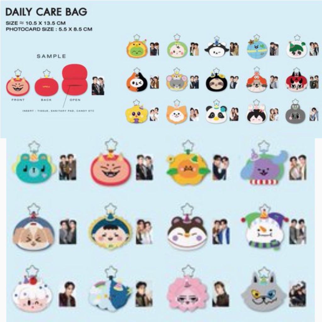 DAILY CARE BAG GMMTV Nong nooong Kingman PERMPOON Domiia Avocean Jummo Any TOMAFOX POLCASAN Lunar We
