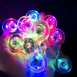 YUNLEO Toy 🎊 แฮนด์สปินเนอร์ LED🎡 เรืองแสง เปลี่ยนสีได้ ✨ของเล่นคลายเครียด ผู้ใหญ่-เด็ก