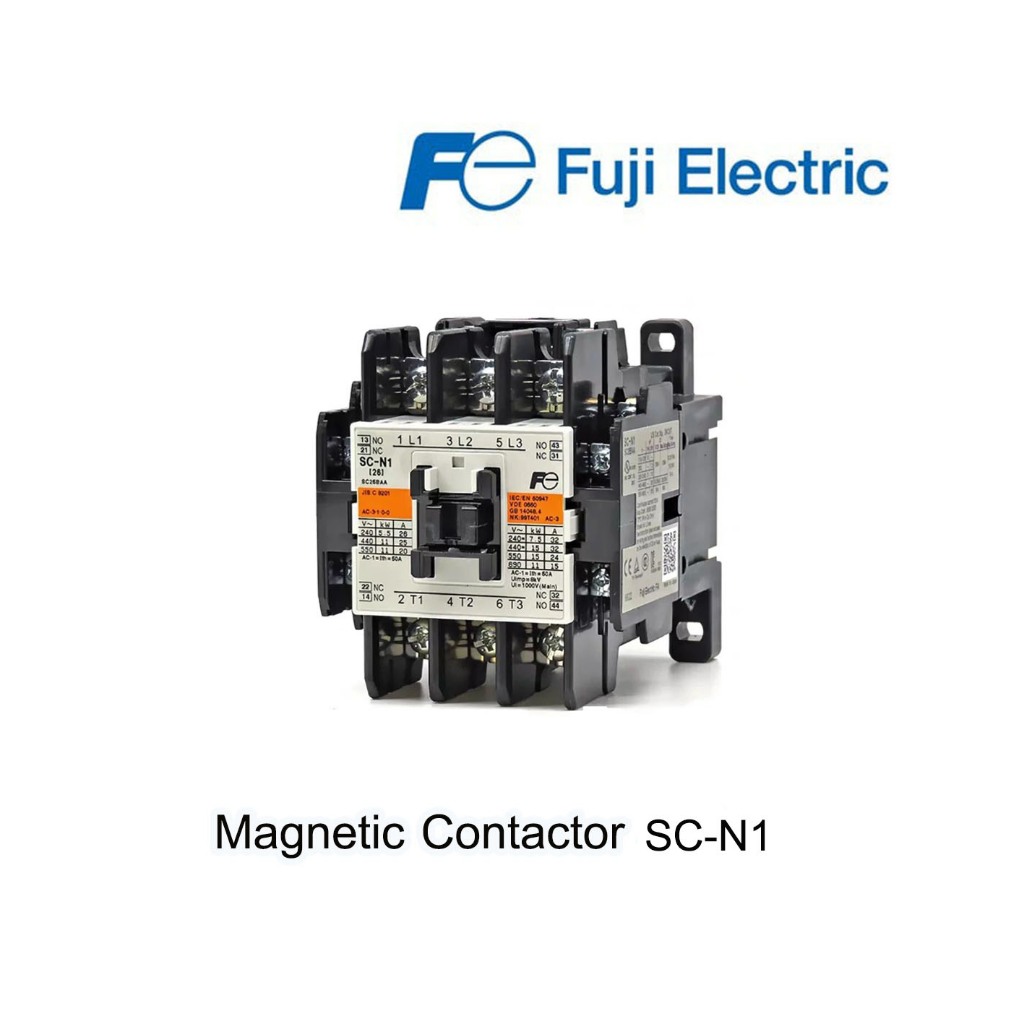 Fuji Magnetic Contactor แมกเนติกส์ คอนแทคเตอร์ SC-N1,SC-N2,SC-N3 100-380Vac
