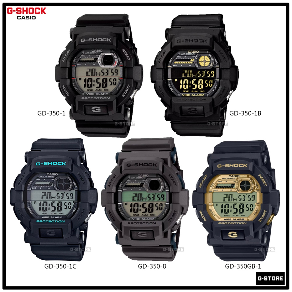 G-SHOCK รุ่น GD-350-1 | GD-350-1B / GD-350GB-1 / GD-350-8 ของแท้รับประกัน 1 ปี GD-350