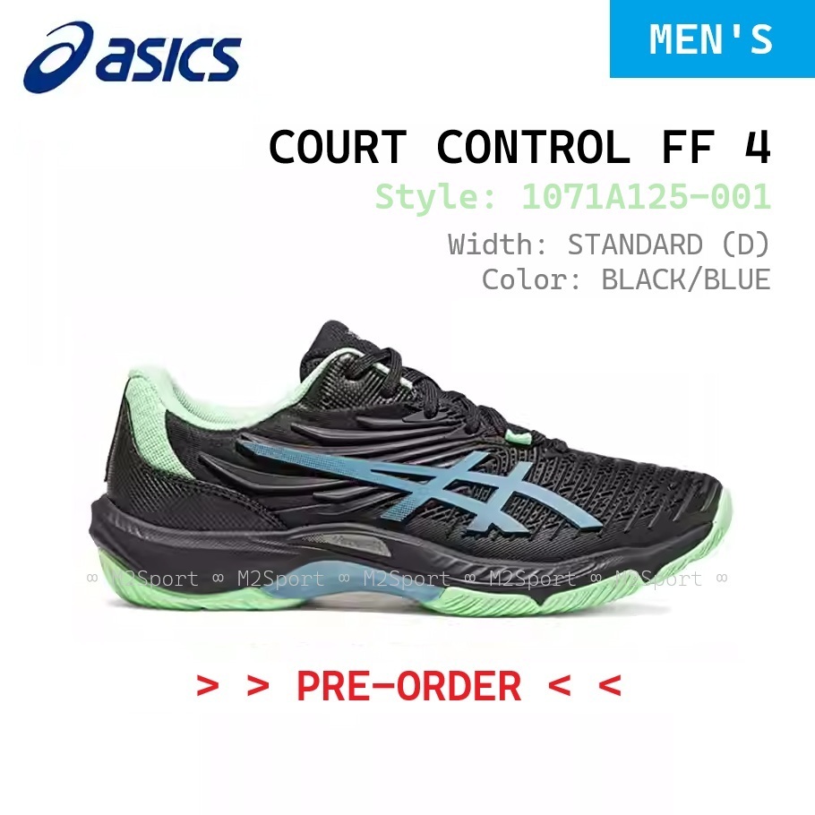 (Pre-order) รองเท้าแบดมินตัน ASICS COURT CONTROL FF 4 (1071A125-001)