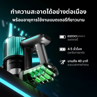 Russell Taylors 28,000 Pa เครื่องดูดฝุ่นไร้สาย Cordless Vacuum Cleaner (BLDC 200วัตต์ HEPA) V2X