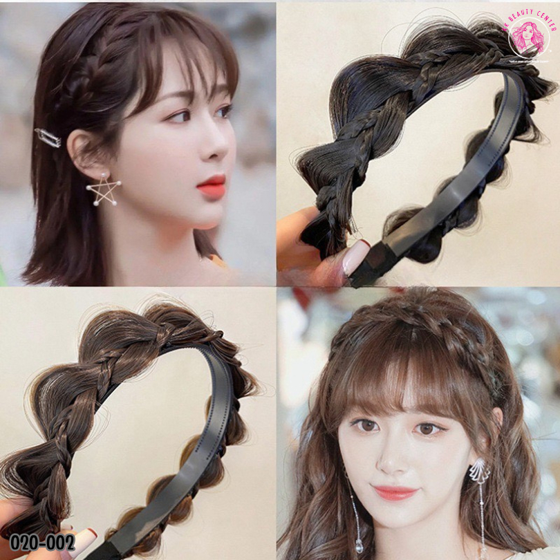 (สินค้าส่งจากไทย) 020-002 ที่คาดผมถักเปีย เส้นเล็ก+ใหญ่ ที่คาดผมแฟชั่น ดีไซน์ถักเปีย สวยแบบธรรมชาติ