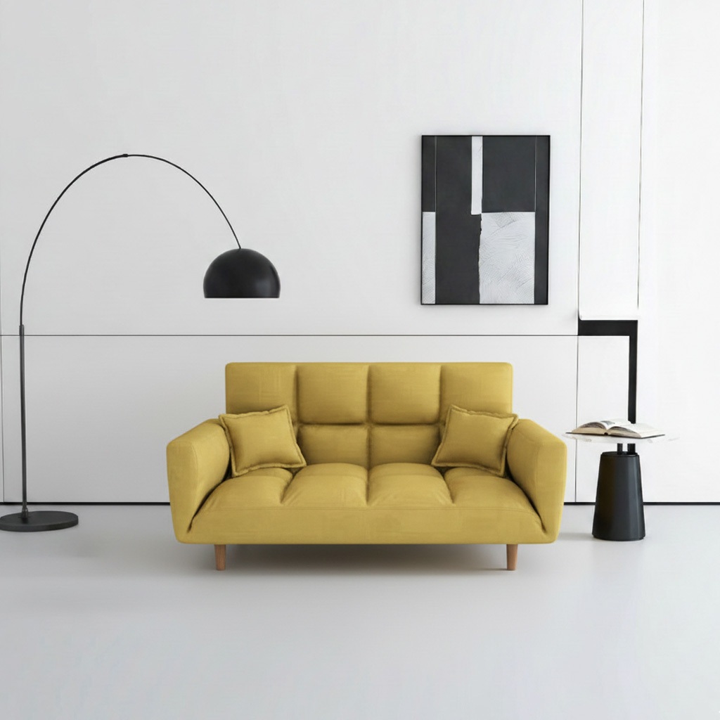 ins style โซฟาปรับนอน SF-4 ปรับนอนได้ 5 ระดับ มาพร้อมหมอนอิงเข้าเซต 2 ใบ