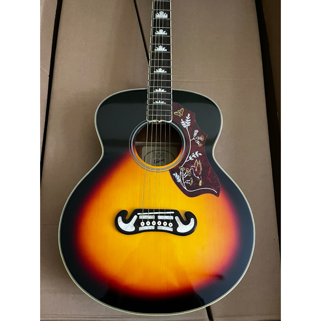 กีต้าร์โปร่ง Gibson ขนาด 38 นิ้ว Sunburst Acoustic Gibson Guitar ( พร้อมส่งในไทย )
