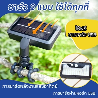 🔥พร้อมส่ง🔥 โคมไฟสนาม 50000W ไฟโซล่าเซลล์ LED แสงขาว/เหลือง ส่องต้นไม้และสวน พลังงานแสงอาทิตย์