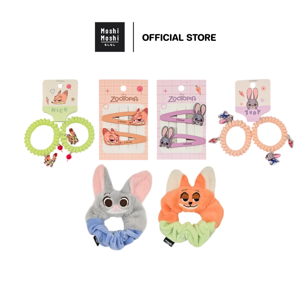 Moshi Moshi กิ๊บติดผม ยางมัดผม ลาย Zootopia ลิขสิทธิ์แท้จาก Disney กิ๊บติดผมน่ารักๆ รุ่น 8100047488-47501