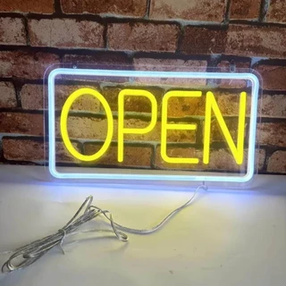 ป้ายไฟLED ป้ายไฟopen ป้ายไฟร้าน ป้ายไฟcoffee open ป้ายไฟขายยา 42x22cm ตัวเลือกหลายสี