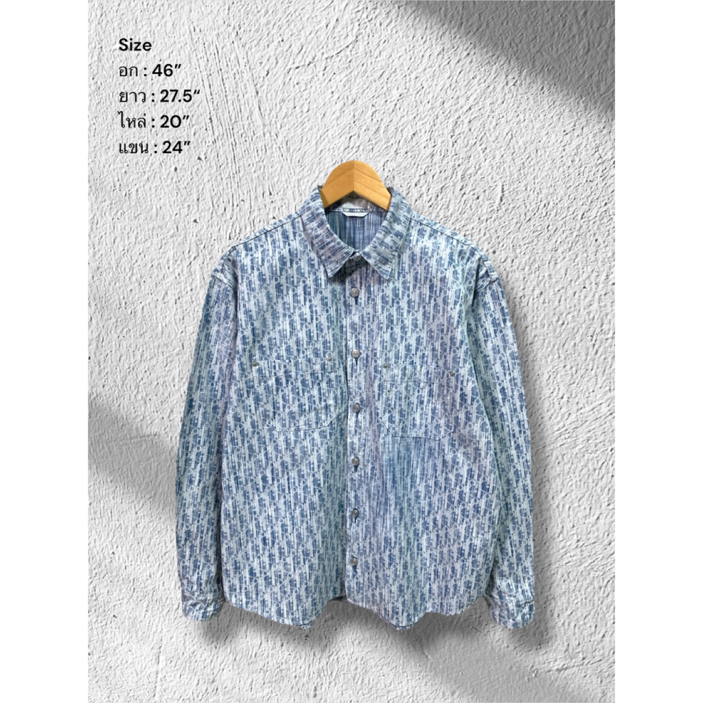เสื้อเชิ้ตยีนส์ D i 0 r  💯 มือ 2