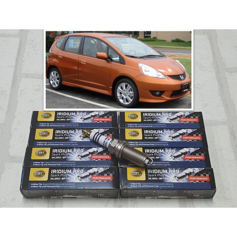 หัวเทียน อิริเดียม Honda Jazz Gen 2 GE  รุ่น 1.3 Hybrid (2012 - 2014) จำนวน 8 หัว ระยะใช้งาน 100000 