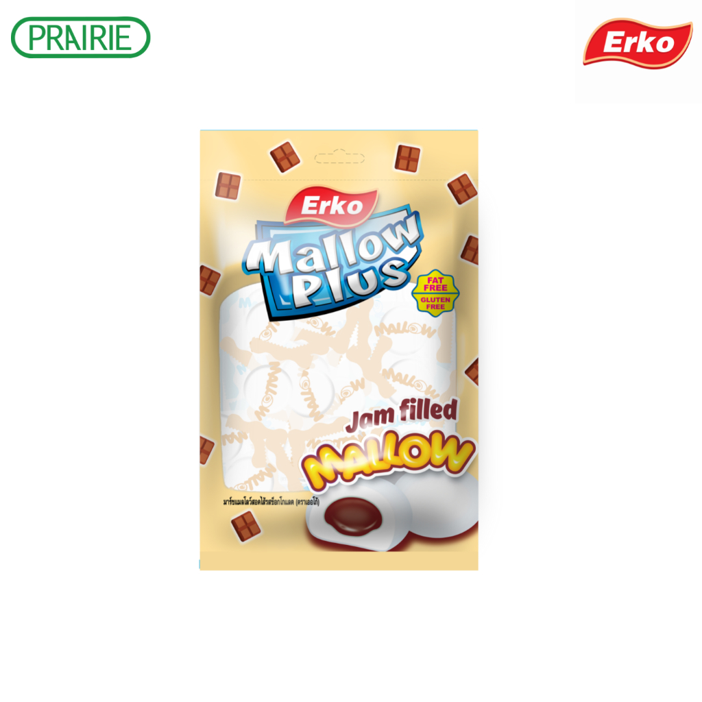 เออโก้ แมลโลว์สอดไส้รสช็อกโกแล็ต 100ก. / Erko Mallow Filled with Chocolate 100g.