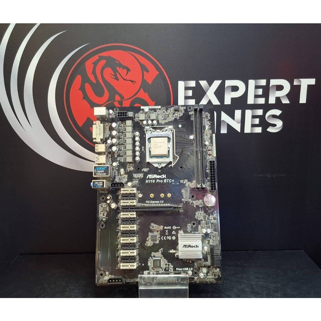 MAINBOARD ASROCK H110 PRO BTC+ INTEL G4400 3.4 GHZ LGA1151 GEN4TH