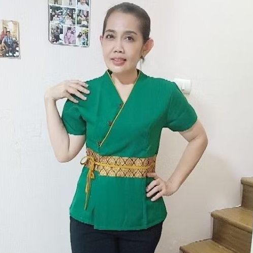 เสื้อพนักงานนวด คอปีน 💕💕💕