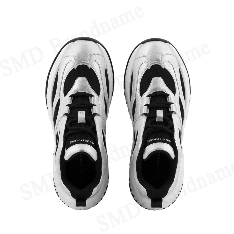 Armani Exchange รองเท้าผ้าใบผู้หญิง รุ่น Women's Chunky Sneakers With Metal Details Code: XDX120 XV897 R571 - รูปที่ 4