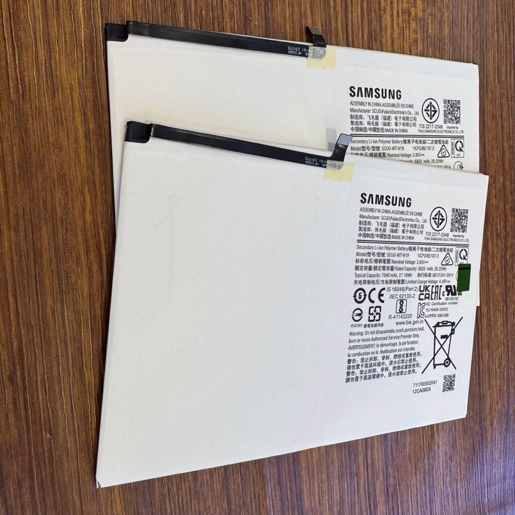 มีโลโก้ แบตเตอรี่แท้ Samsung Galaxy Tab A7 10.4 2020 T500 T505 SCUD-WT-N19 6820mAh แบตเตอรรี่ แท้ Samsung พร้อมชุดไขควง