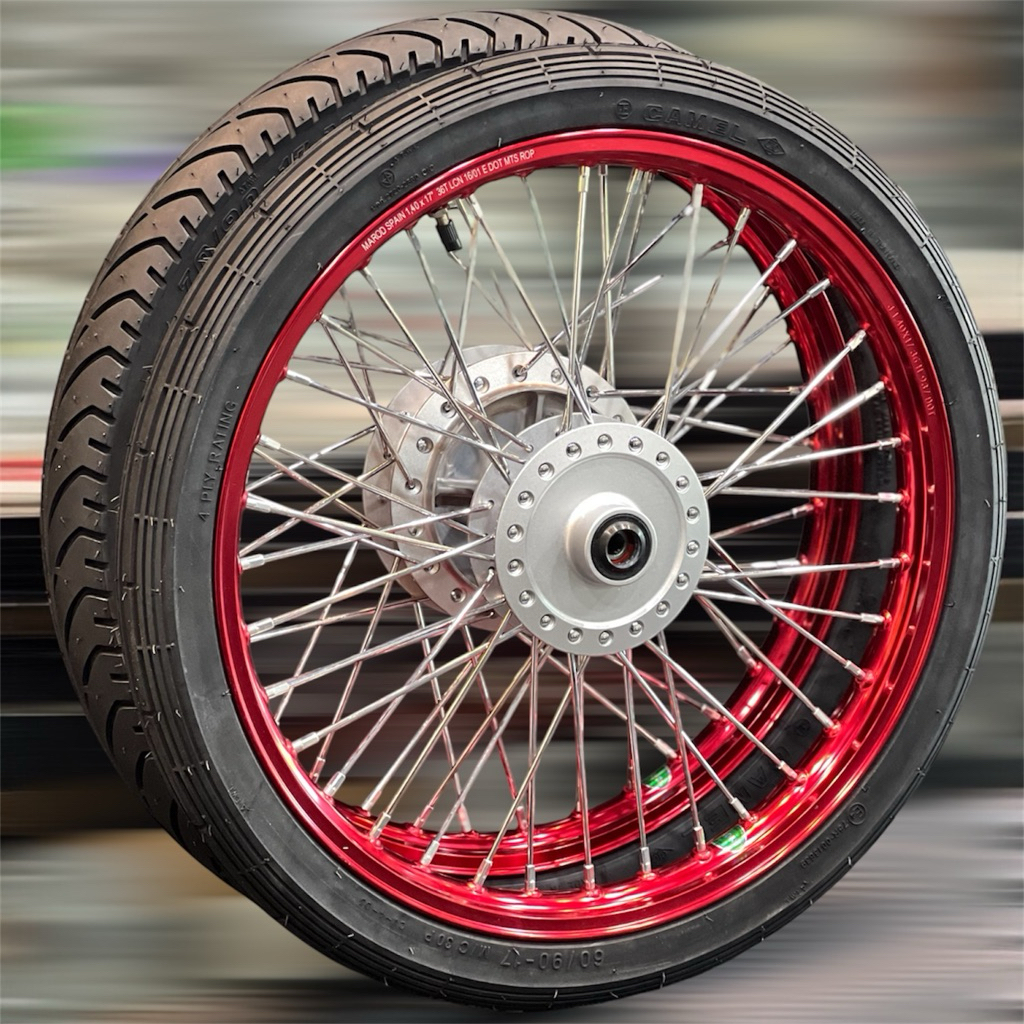 ชุดล้อพร้อมประกอบสำเร็จ ล้อAKRONTขอบจิกยกขอบงานเลเซอร์ เลือกเกรดดุมได้ที่ตัวเลือก(ใส่ยางลายตรง-แบทแล