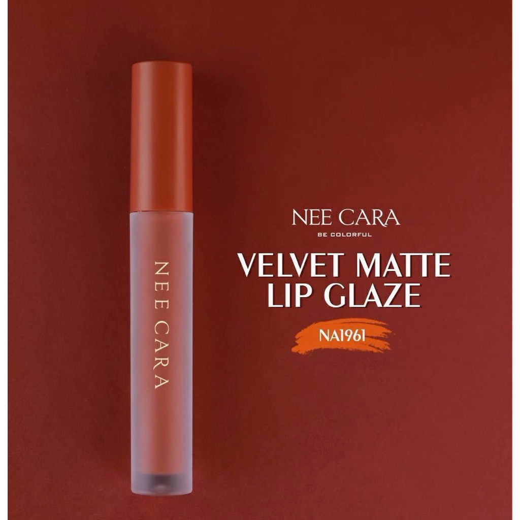 NA1961 Nee Cara Velvet Matte Lip Glaze neecara นีคาร่า เวลเวท แมท