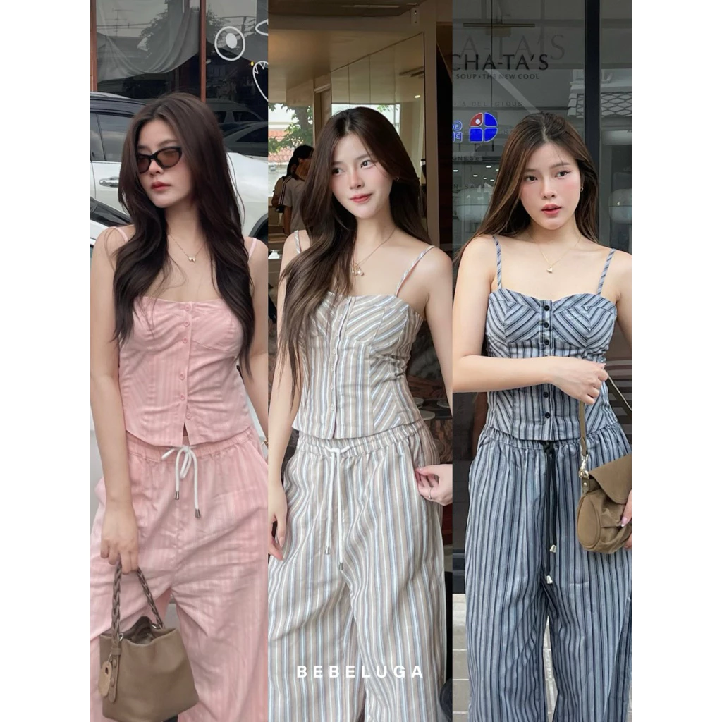 BEBELUGA - Betty top เสื้อสายเดี่ยว (กางเกงจำหน่ายแยก)