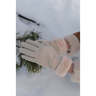 G02 Gloves Fur Rimmed ถุงมือกันหนาวบุขน ถอดนิ้วเล่นโทรศัพท์ได้
