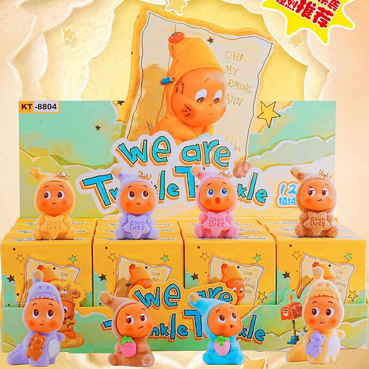 กล่องสุ่มTwinkle Twinkleจิ๋วขนกำมะหยี่ โมเดลทวิง ตั้งโต๊ะโชว์ ของขวัญ ของสะสม