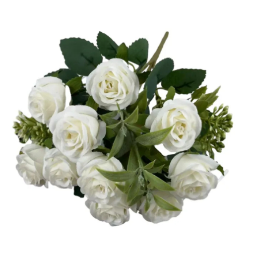 Simulated Ball Blossom Artificial Flowers Fake Chrysanthemum Rose Bouquet Florals Arrangements Reali