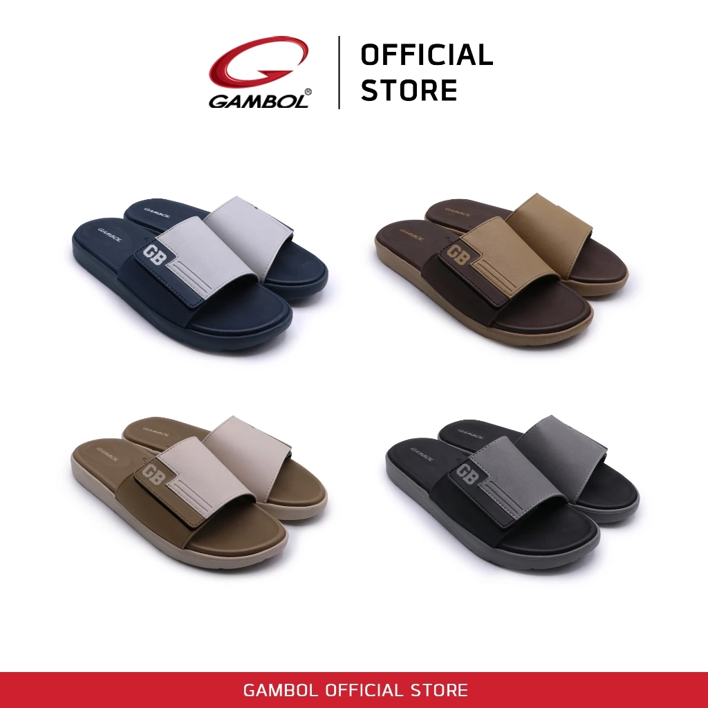 GAMBOL แกมโบล RECHARGE ENERGY รองเท้าแตะสวมชาย รุ่น GM43128 Size 40-44