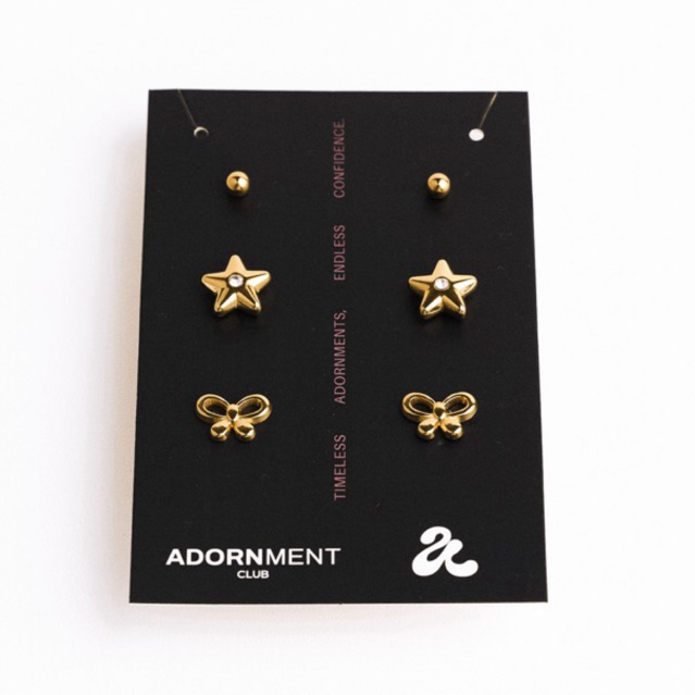 Adornment Club - Bonnie Earrings Set ต่างหู l nickel free, waterproof, long-lasting
