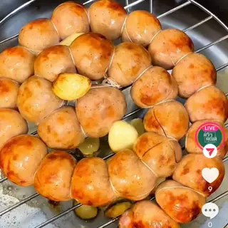(Live) แหนมหมูไส้กรอกพรีมเมี่ยม ครัวคุณศิ ขนาด500กรัม ผลิตสดใหม่ทุกวัน