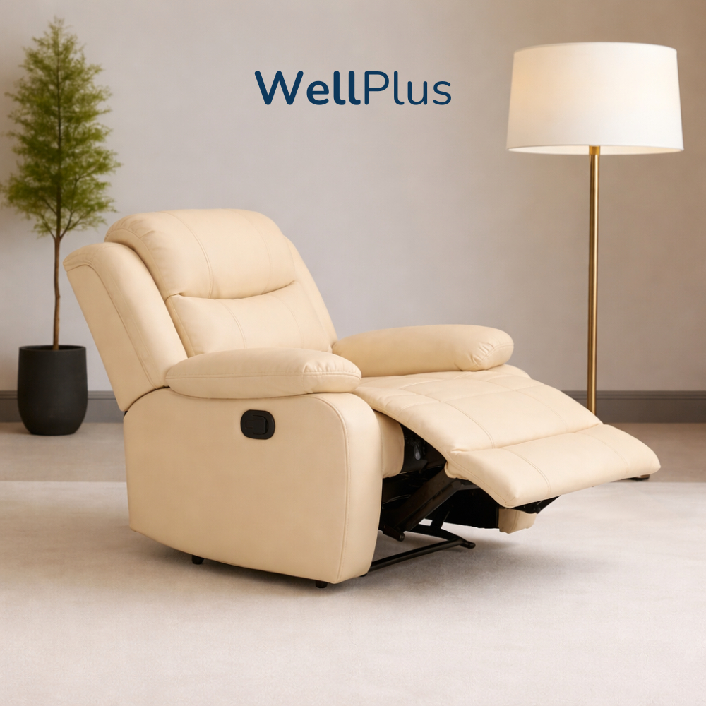 Wellplus เก้าอี้พักผ่อนรีไคลเนอร์ แข็งแรง ทนทาน นุ่มสบาย เหมาะกับการนั่งพักผ่อน Recliner หุ้มหนังPVCกันน้ำ กันฝุ่น